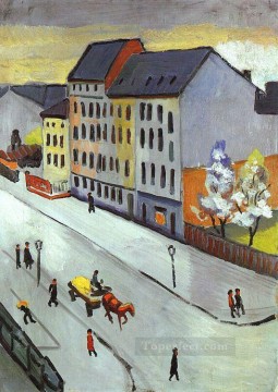  nues pintura - Nuestra Calle en Gris Unsere Strassein Grau Expresionista